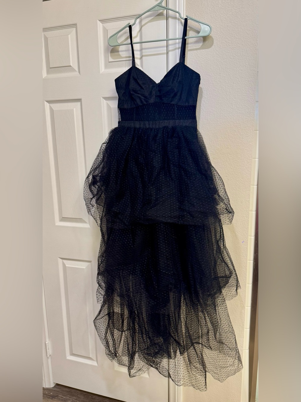 Betsey Johnson Black Layered Tulle Party Dress sz Small